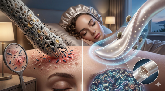 Taie d'oreiller en soie de mûrier 22 momme — soin sensoriel nocturne pour la peau et le bien-être
