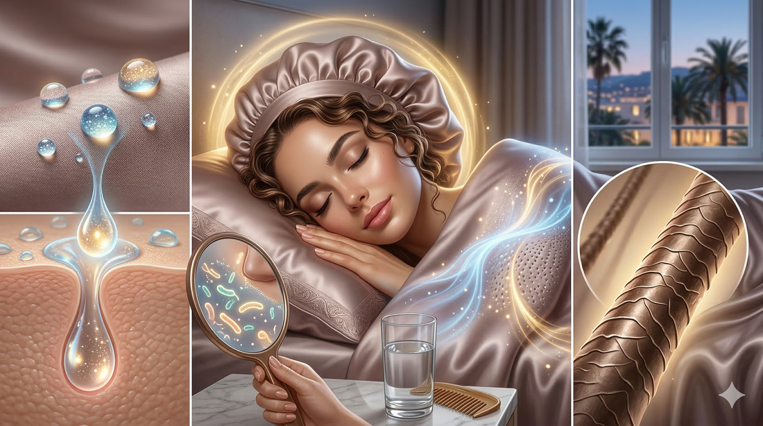 Concept Clean Sleep — taie d'oreiller en soie de mûrier pour protéger le microbiome cutané la nuit